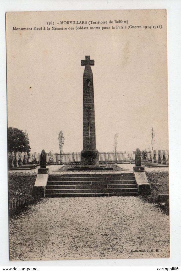 - CPA MORVILLARS (90) - Monument élevé à La Mémoire Des Soldats Morts Pour La Patrie (Guerre 1914-1918) - - Andere & Zonder Classificatie