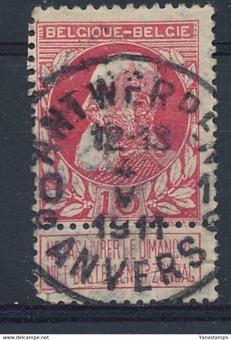 Nr    74 Met Stempel  Antwerpen 10 G - 1905 Grove Baard