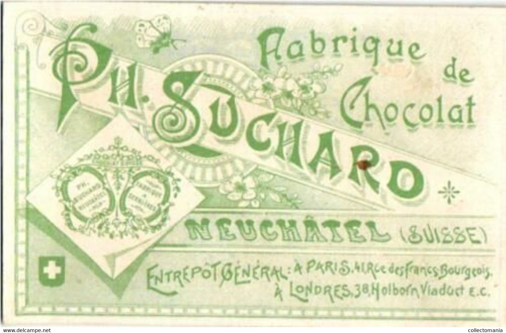 3 Chromo Lithography Cards Real Work On Chocolate SUCHARD, Set 31 Green Backside,  Anno 1892 VG Suisse Chocolade - Suchard