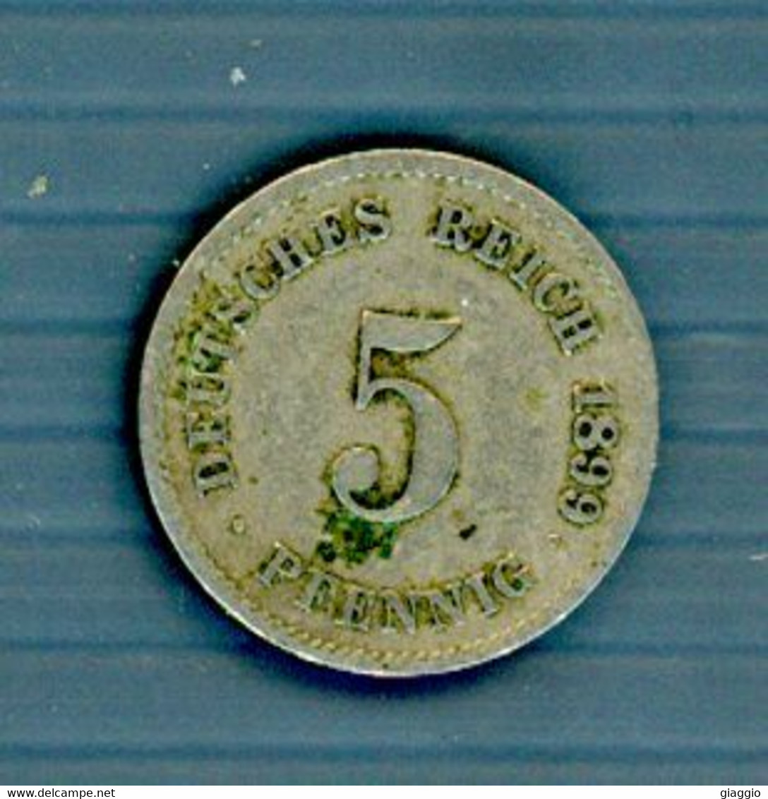 °°° Germania N. 39 - 5 Pfennig 1899 G Circolata °°° - 5 Reichspfennig