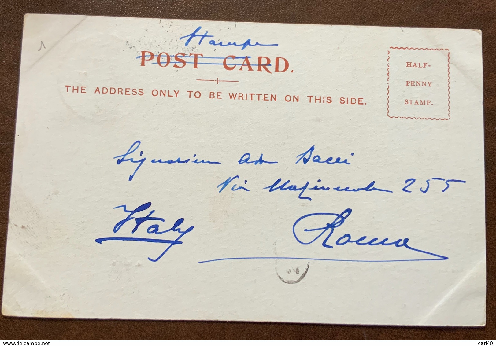 PORTLAND BILL THE LIGHTHOUSE    - POST CARD Annullo CASTLETOWN * PORTLAND * 23/7/1902   - PER ROMA ITALY - Sandown