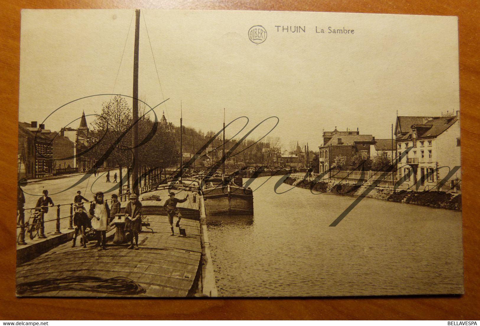 Thuin La Sambre Binnescheepvaart Kanaal Canal - Thuin