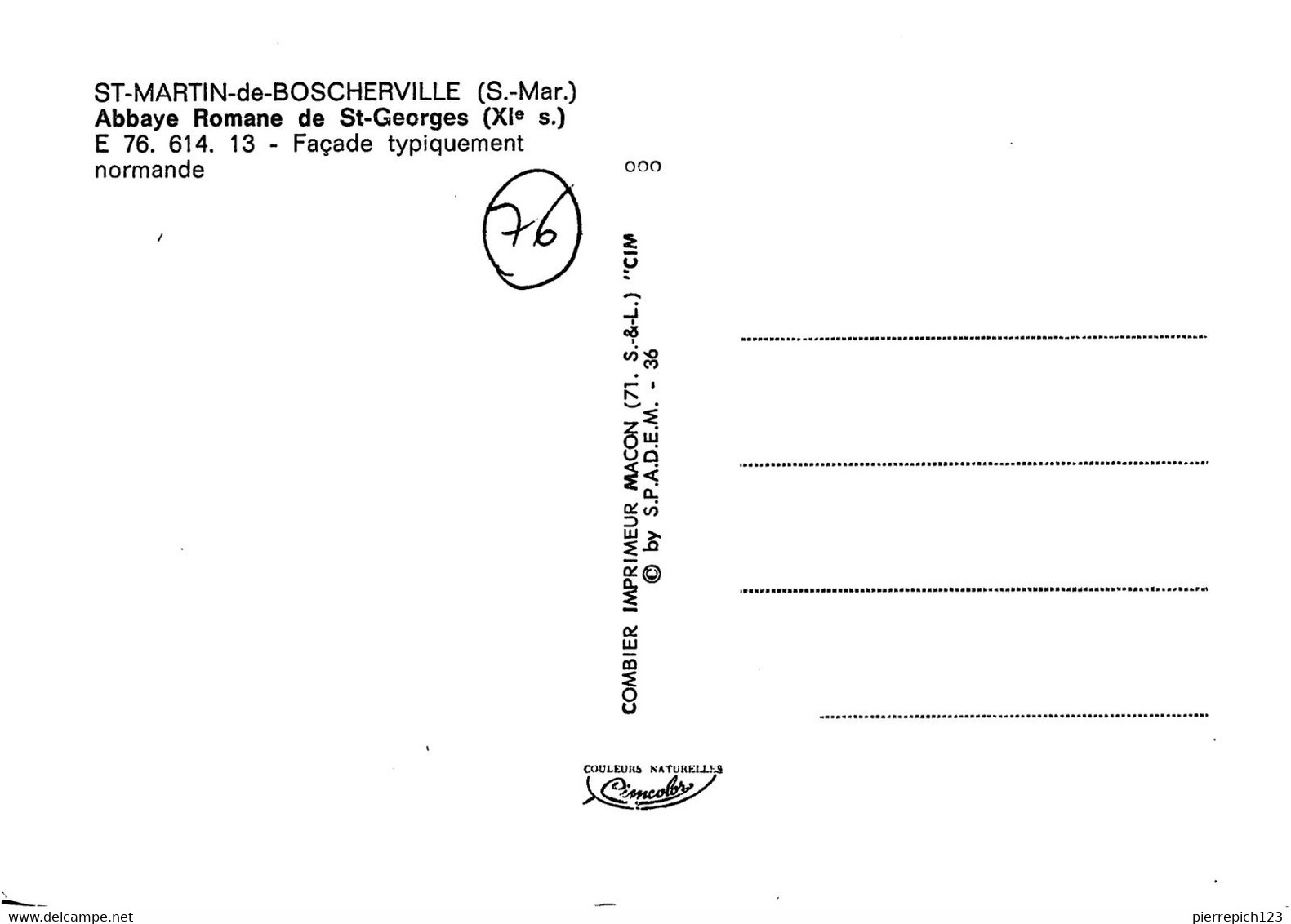 76 - Saint Martin De Boscherville - Abbaye Romane De Saint Georges (XIe Siècle) - Saint-Martin-de-Boscherville