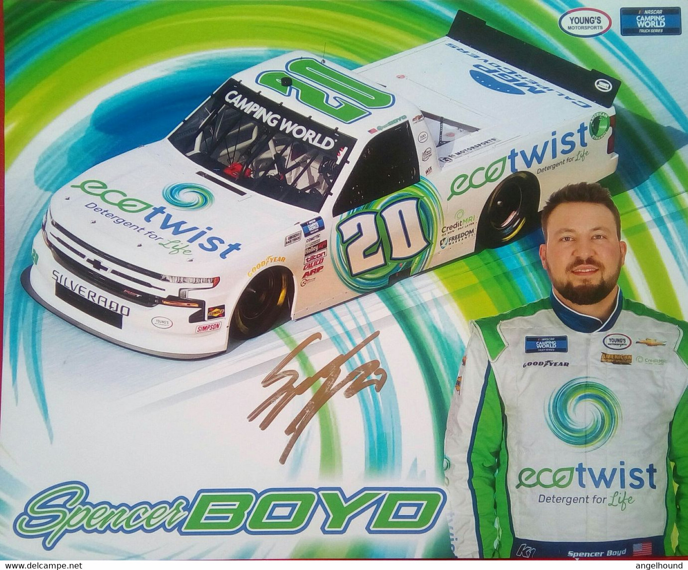 Spencer Boyd ( American Race Car Driver) - Handtekening