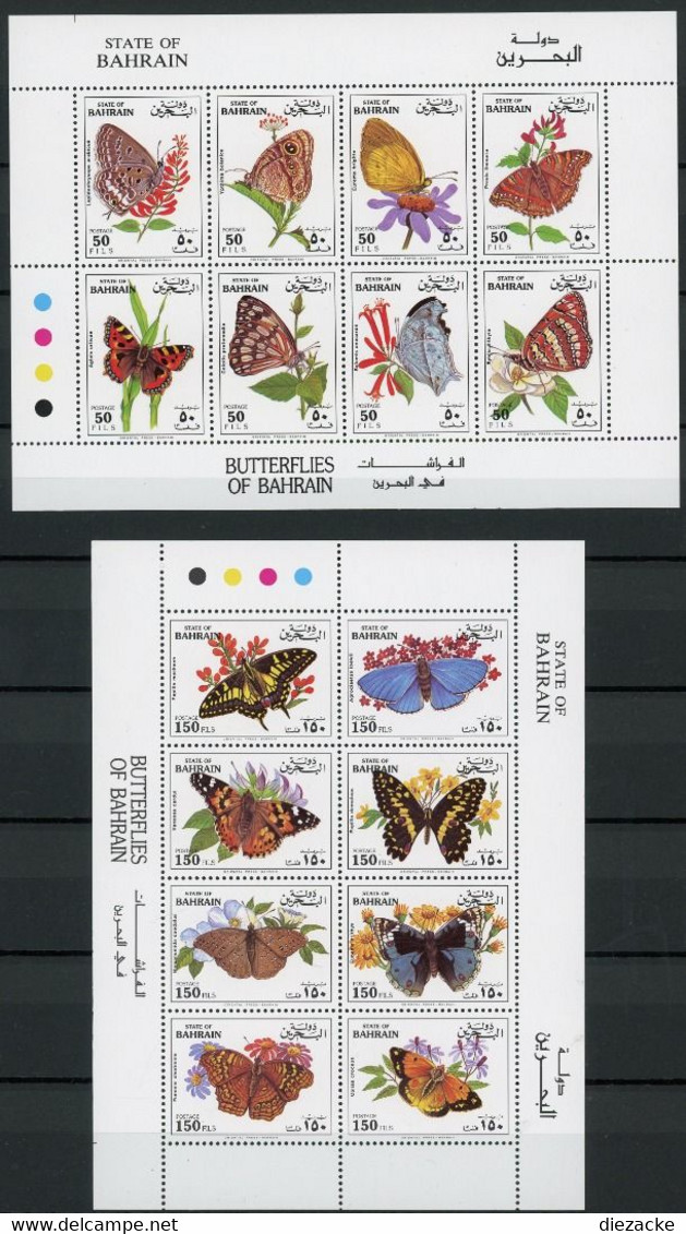 Bahrain KB Satz Mit MiNr. 527-42 Postfrisch Schmetterling (1D367 - Bahreïn (1965-...)