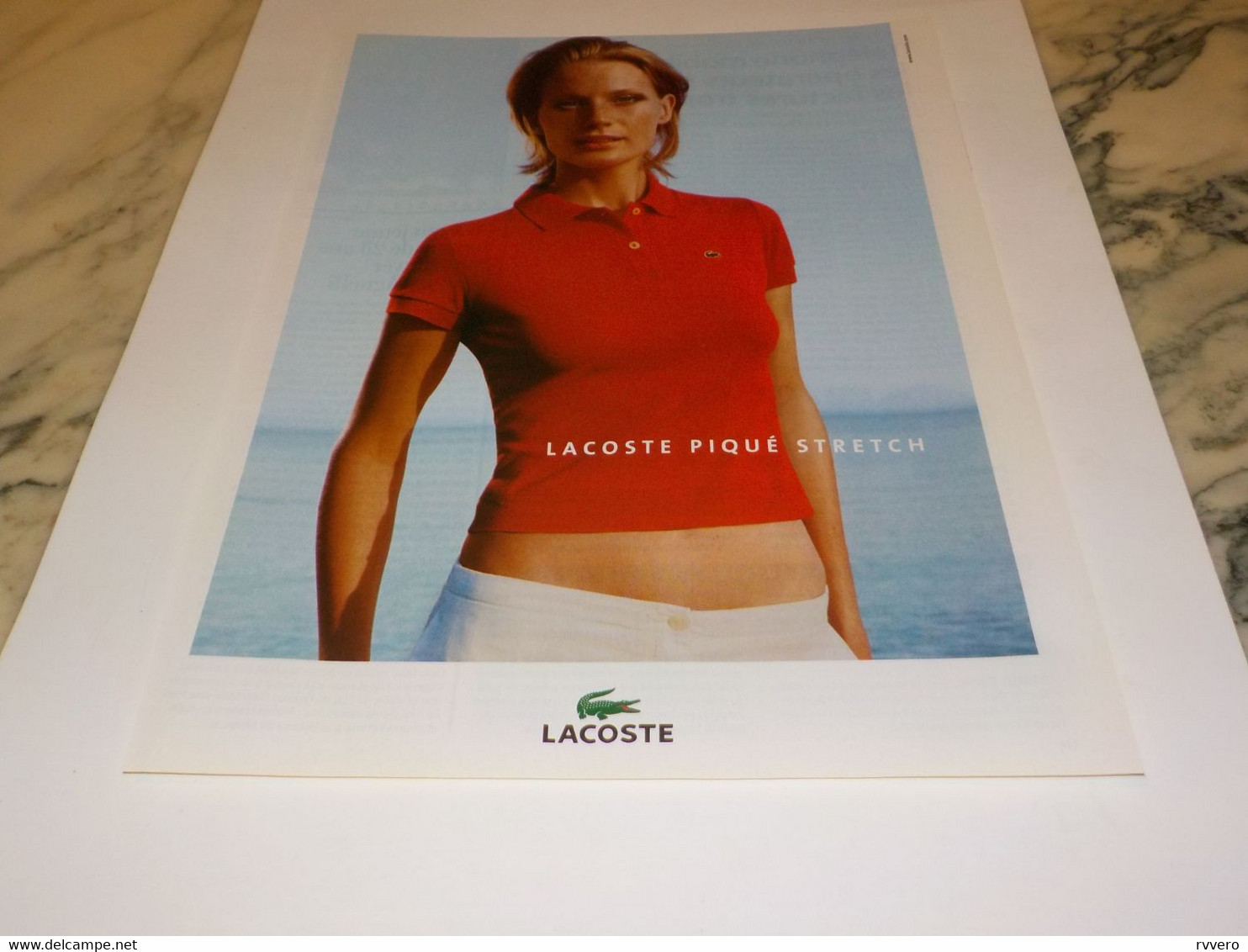 PUBLICITE MODE PIQUE STRETCH LACOSTE  2004 - Other & Unclassified