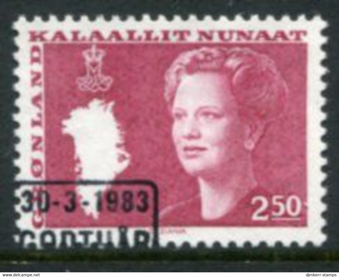 GREENLAND 1983 Queen Margarethe Definitive 2.50 Kr Used.  Michel  141 - Gebruikt