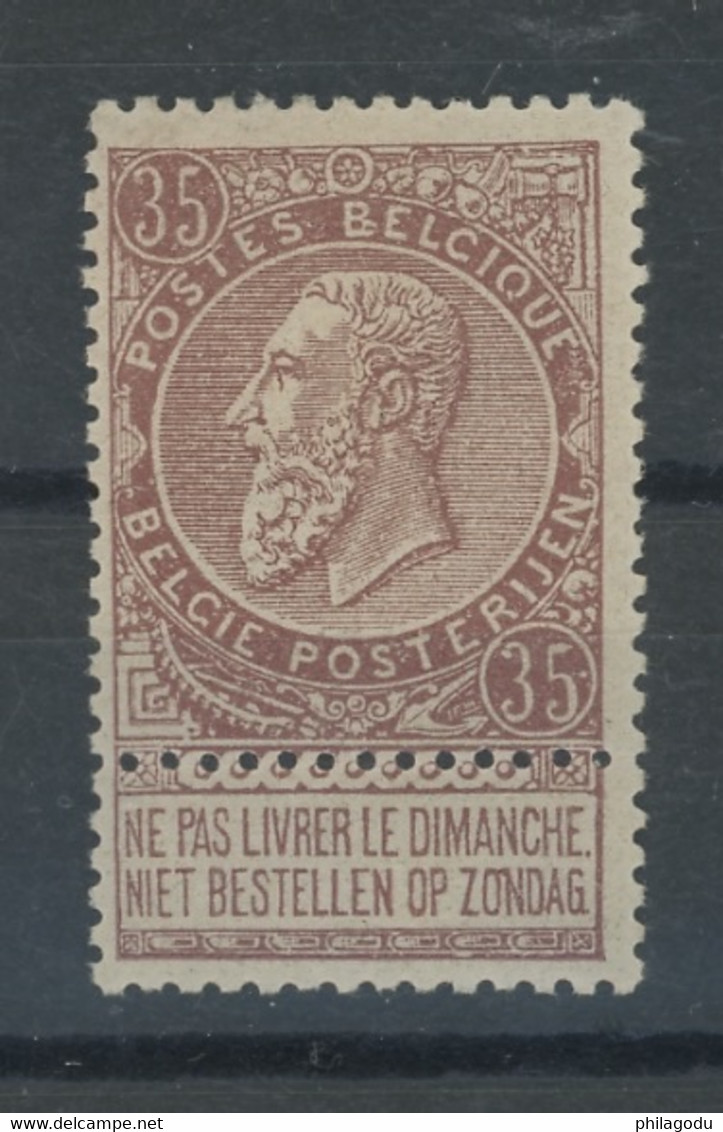 35c *  58* Cote 25,-   €.   Légère Trace De Charnière. VLH - 1893-1900 Thin Beard