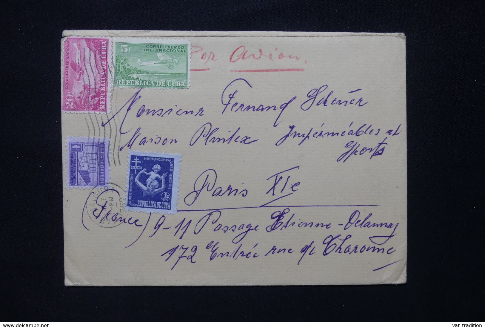 CUBA - Enveloppe De Habana Pour  La France En 1952 - L 103045 - Covers & Documents