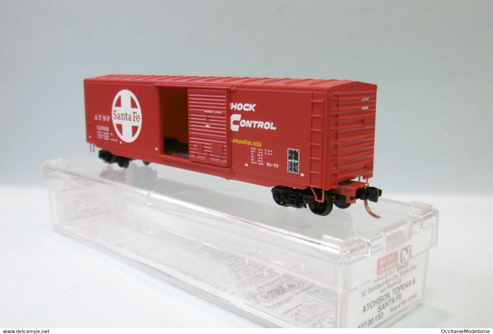 Micro-Trains Line - WAGON US 50' Standard BOX CAR ATSF Santa Fe Réf. 077 00 150 BO N 1/160 - Wagons Marchandises