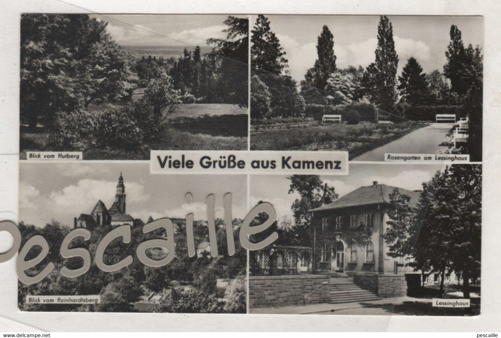 SACHSEN - CP 4 VUES VIELE GRUSSE AUS KAMENZ - FOTO FALLET KAMENZ EVP MDN - 15 - Kamenz