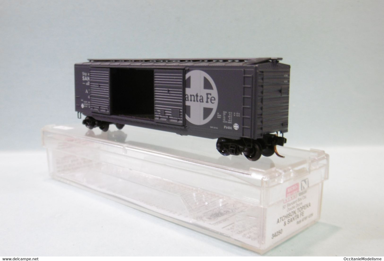 Micro-Trains Line - WAGON US 50' Standard BOX CAR ATSF Santa Fe Réf. 34250 BO N 1/160 - Goods Waggons (wagons)