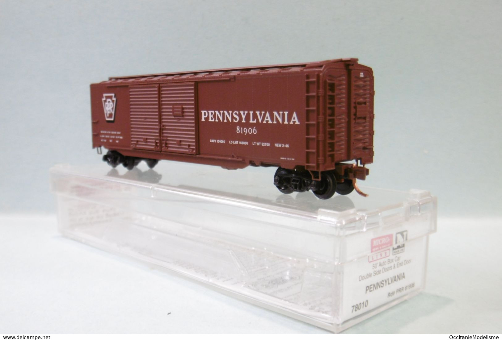 Micro-Trains Line - WAGON US 50' Auto BOX CAR PENNSYLVANIA Réf. 78010 BO N 1/160 - Wagons Marchandises