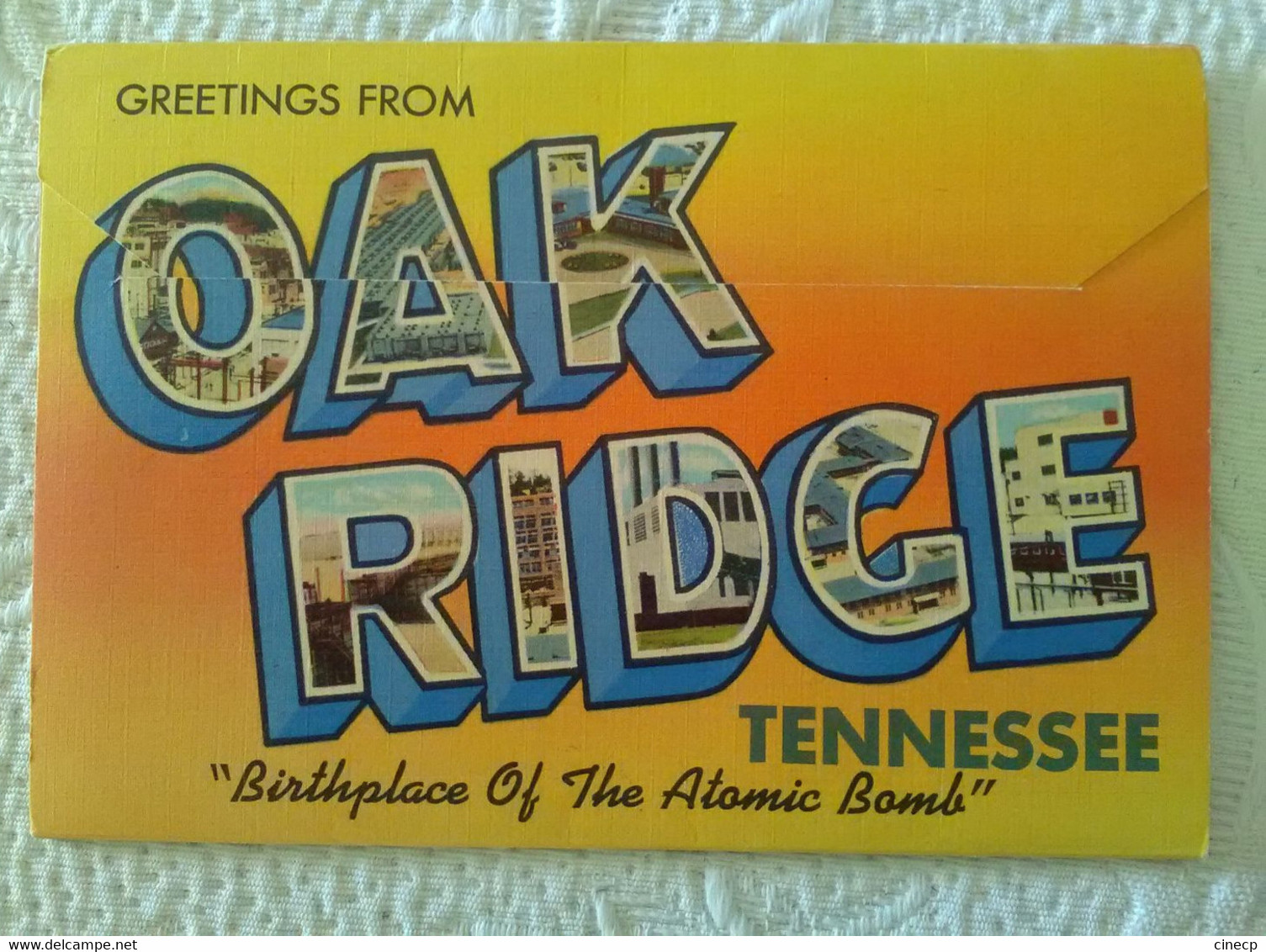 CPA USA TENNESSEE DEPLIANT SOUVENIR FOLDER OF OAK RIDGE CITY OF THE ATOMIC BOMB JOLIES VUES ET ANIMATIONS Usine Voiture - Oak Ridge