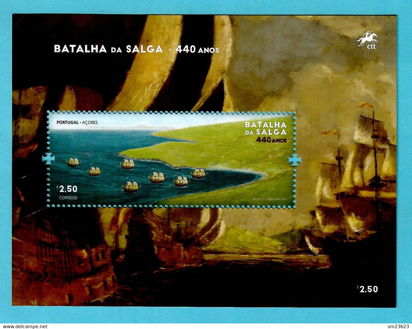 Portugal 26.07.2021 , Batalha Da Salga  - 440 Anos Acores - Sheet - Postfrisch / MNH / (**) - Unused Stamps