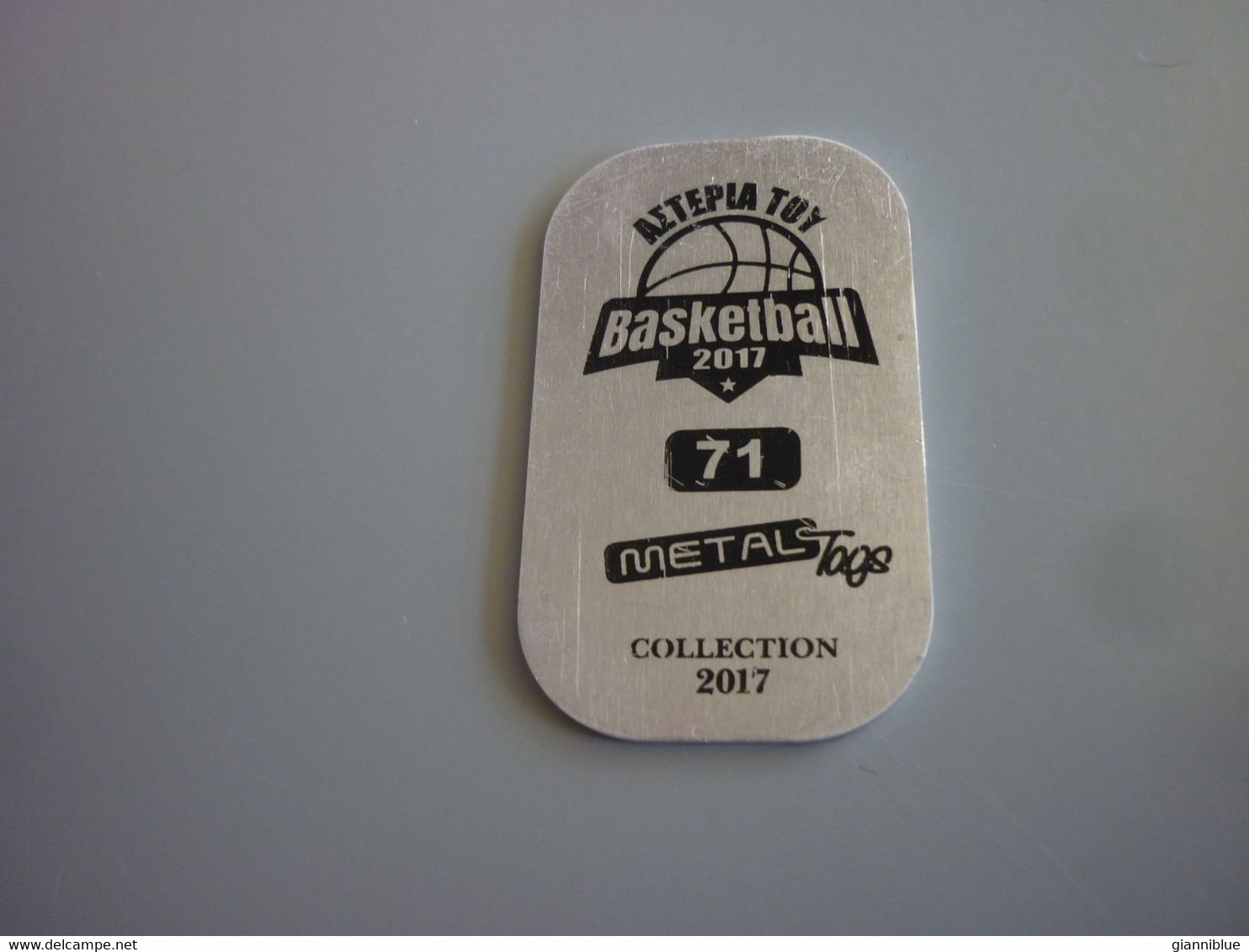 Giannis Antetokounmpo Milwaukee Bucks USA US NBA Basketball Stars 2017 Greek Metal Tag #71 - Autres & Non Classés