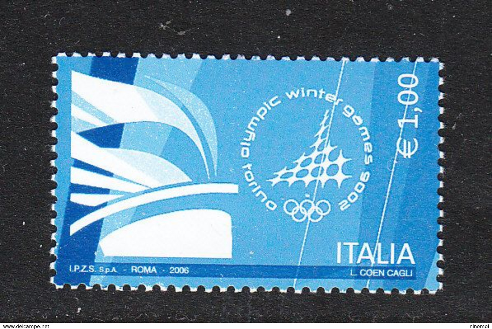 Italia    -   2006.  Olimpiadi Invernali. La Fiamma Olimpica. Winter Olympics. The Olympic Flame. MNH - Winter 2006: Torino