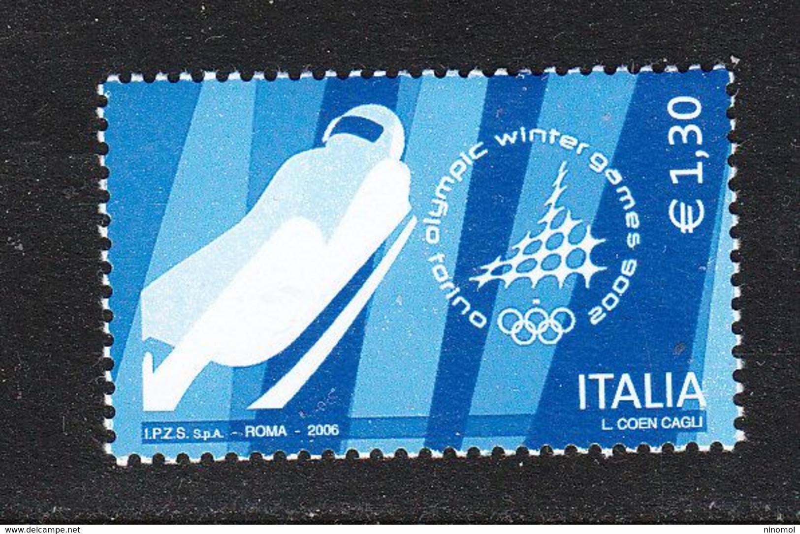 Italia    -   2006.  Olimpiadi Invernali. Slittino. Winter Olympics. Tobogganing. . MNH - Winter 2006: Torino