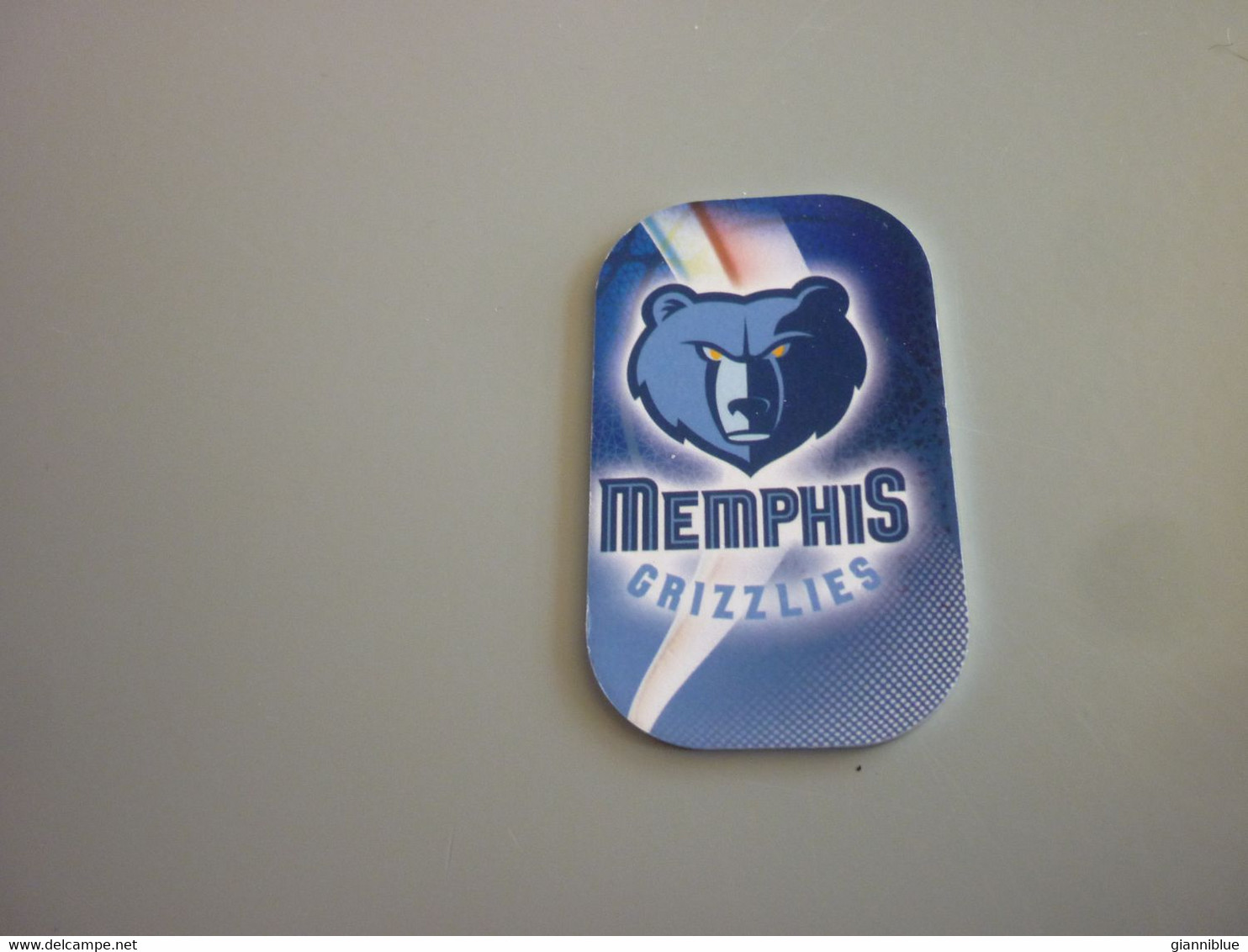 Memphis Grizzlies Team Badge Logo Sign USA US American NBA Basketball Stars 2017 Greek Metal Card Tag #205 - 2000-Now