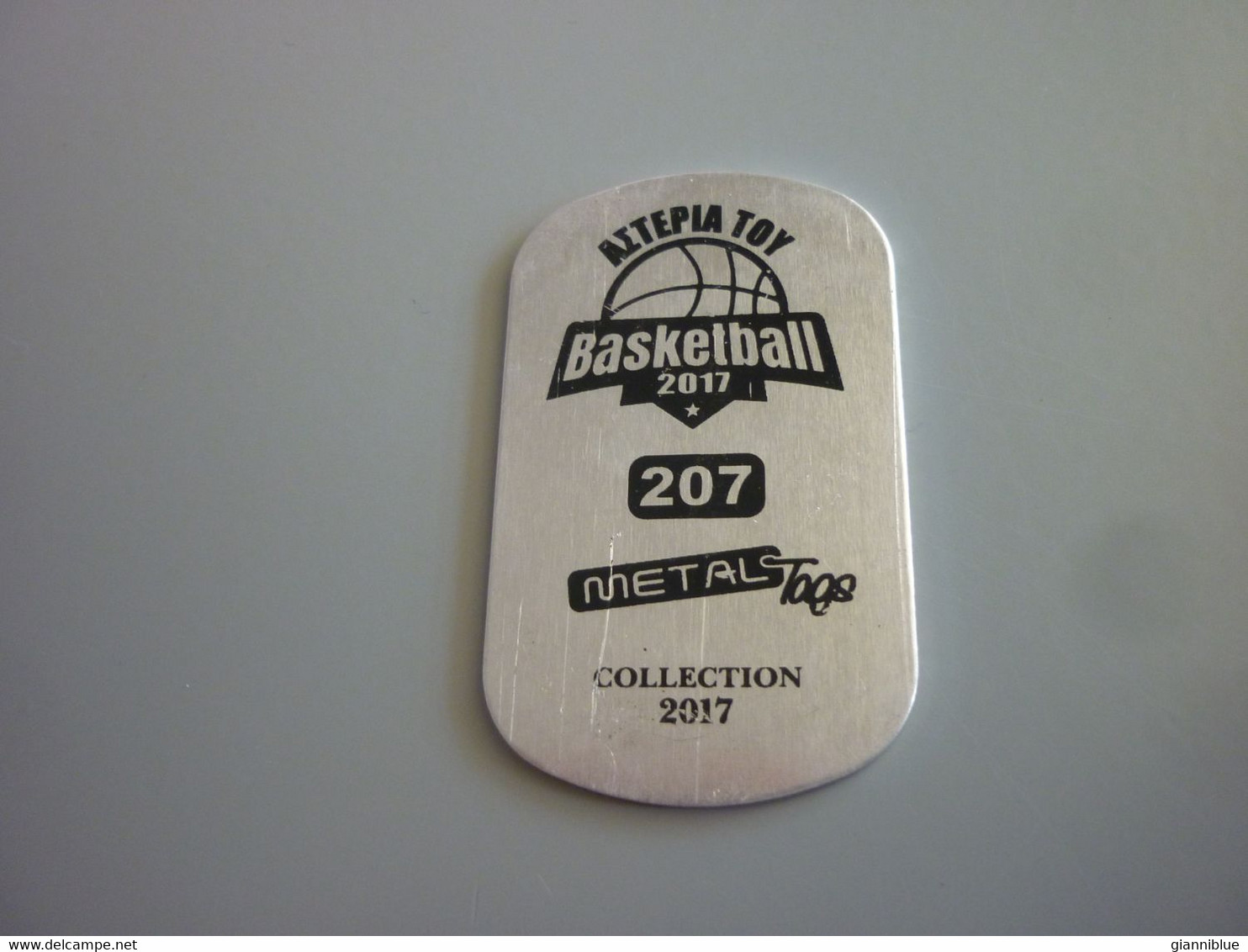 Brendan Wright Memphis Grizzlies USA US American NBA Basketball Stars 2017 Greek Metal Card Tag #207 - 2000-Aujourd'hui