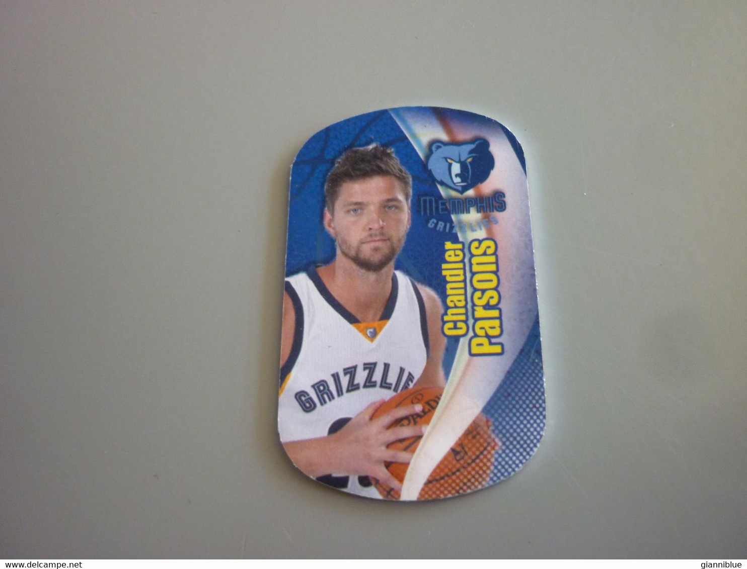 Chandler Parsons Memphis Grizzlies USA US American NBA Basketball Stars 2017 Greek Metal Card Tag #208 - 2000-Now