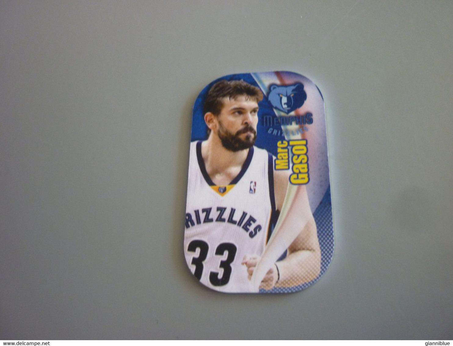 Marc Gasol Memphis Grizzlies USA US American NBA Basketball Stars 2017 Greek Metal Card Tag #211 - 2000-Now