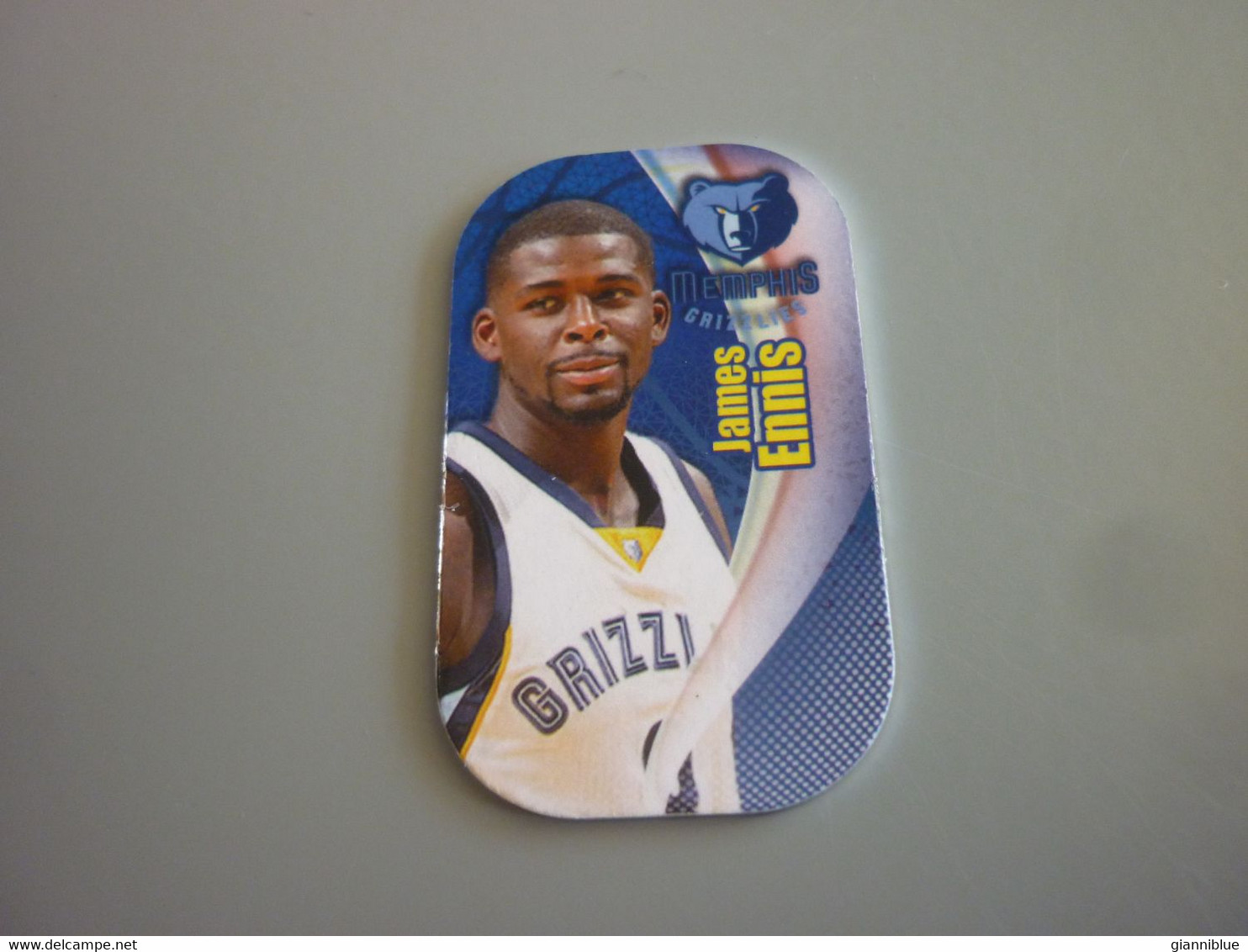 James Ennis Memphis Grizzlies USA US American NBA Basketball Stars 2017 Greek Metal Card Tag #209 - 2000-Aujourd'hui