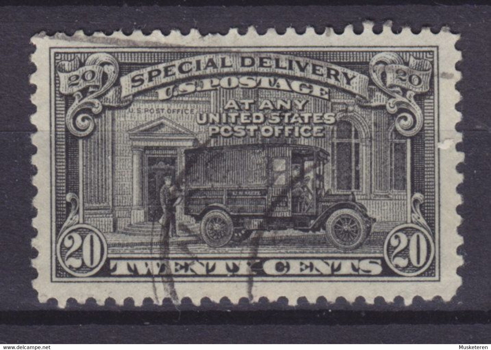 United States 1951 Mi. 297C   20c. Special Delivery Express Postauto Vor Postamt - Espressi & Raccomandate
