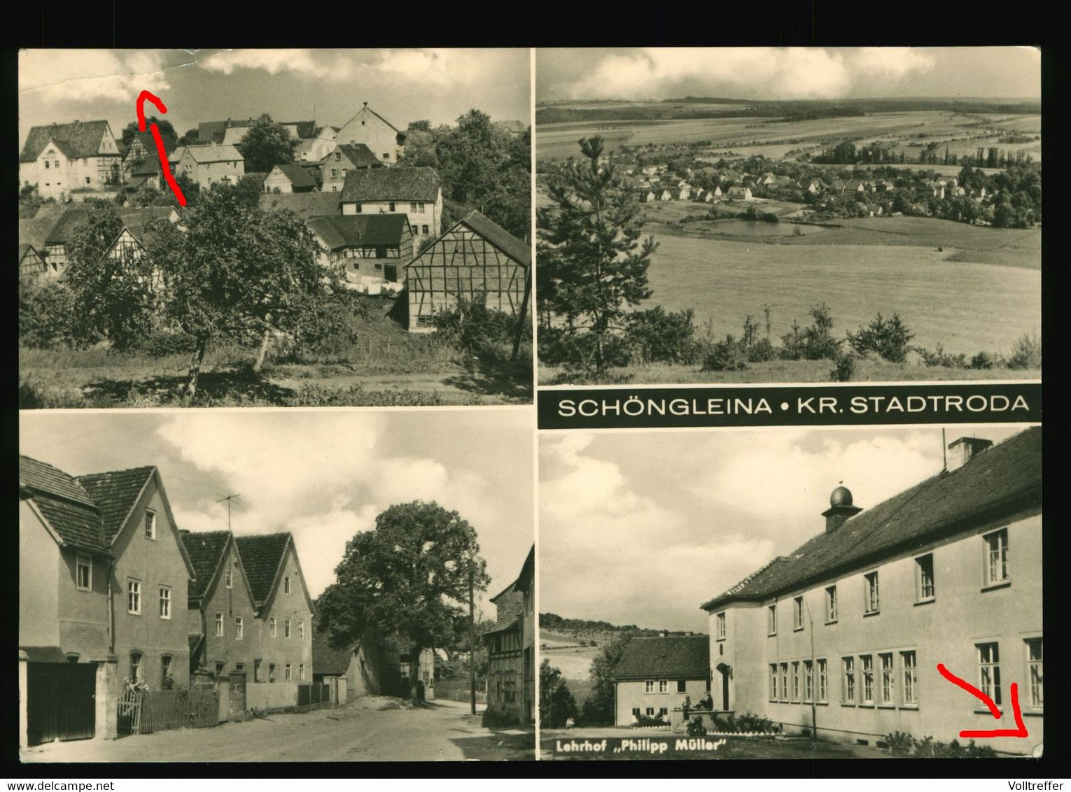 DDR AK Um 1967 Schöngleina Kreis Stadtroda U.a. Mit Lehrhof Philipp Müller Und Ortspartie - Bad Klosterlausnitz