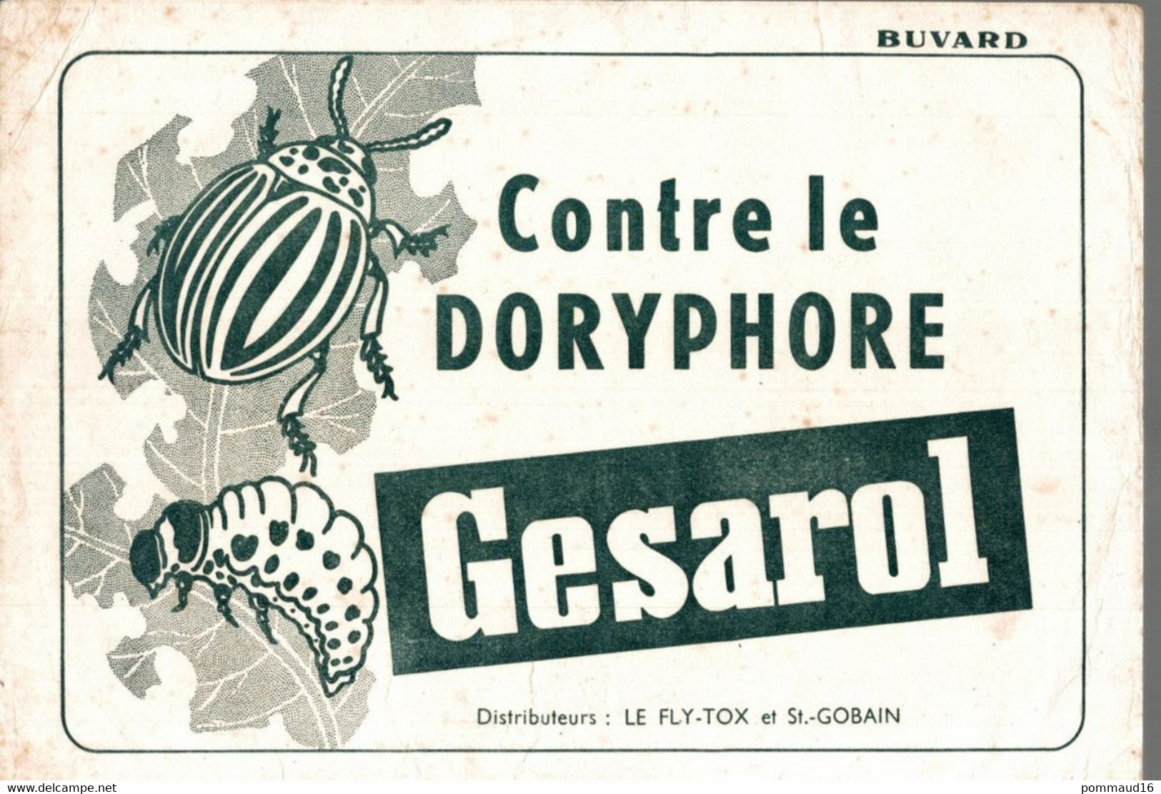 Buvard Gesarol Contre Le Doryphore - Agriculture