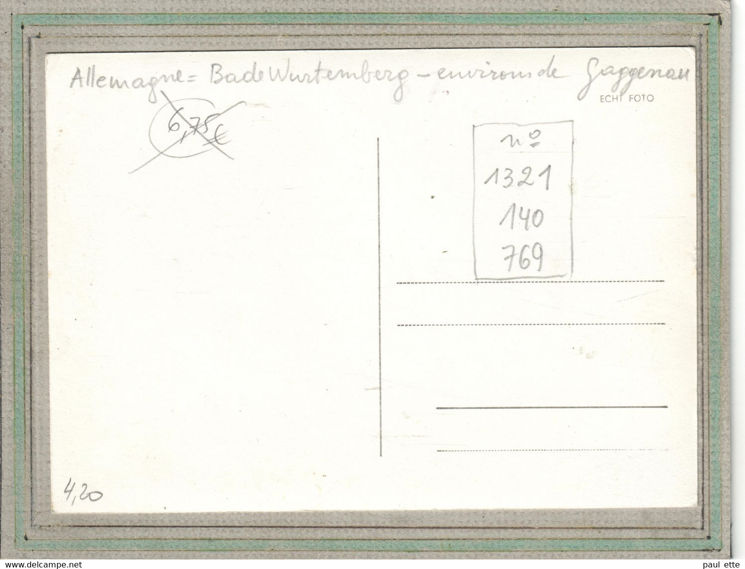 CPSM - (Allemagne-Bade-Wurtemberg) - MOOSBRONN - GRUSS 3 Bilder - 1950 - Gaggenau