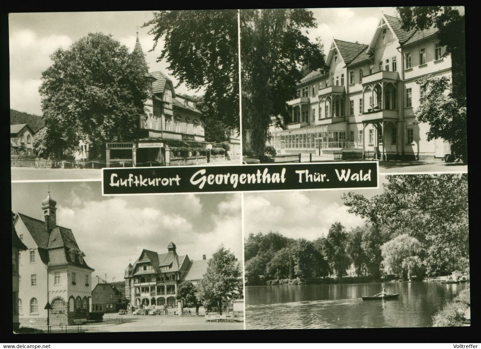 DDR AK Um 1975 Mehrbild Georgenthal Mit Konditorei Und Ortspartie - Georgenthal