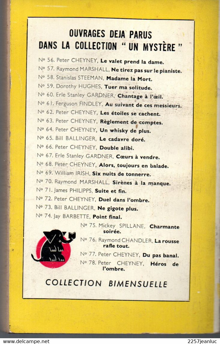 Peter Cheyney - Minute ! Papillon   Editions Presses De La Cité N: 82  De 1951 - Presses De La Cité