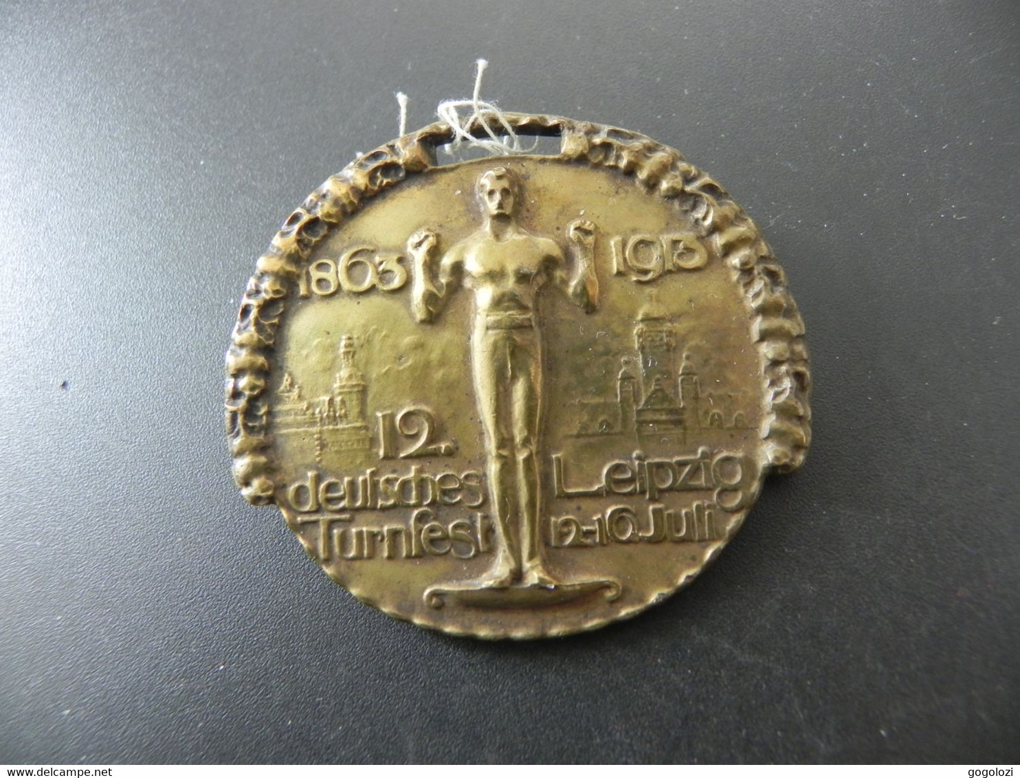 Medaille Deutsches Turnfest Leipzig 1863 - 1913 - Andere & Zonder Classificatie