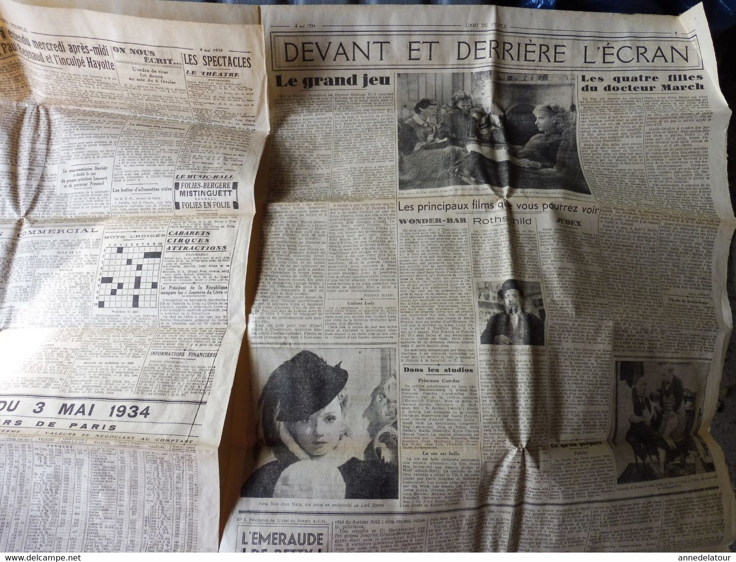 1934 L'AMI DU PEUPLE:Saintes-Anne-d'Auray ,pour les 240000 bretons tués à la guerre ;Espion allemand -Affaire Frogé; etc