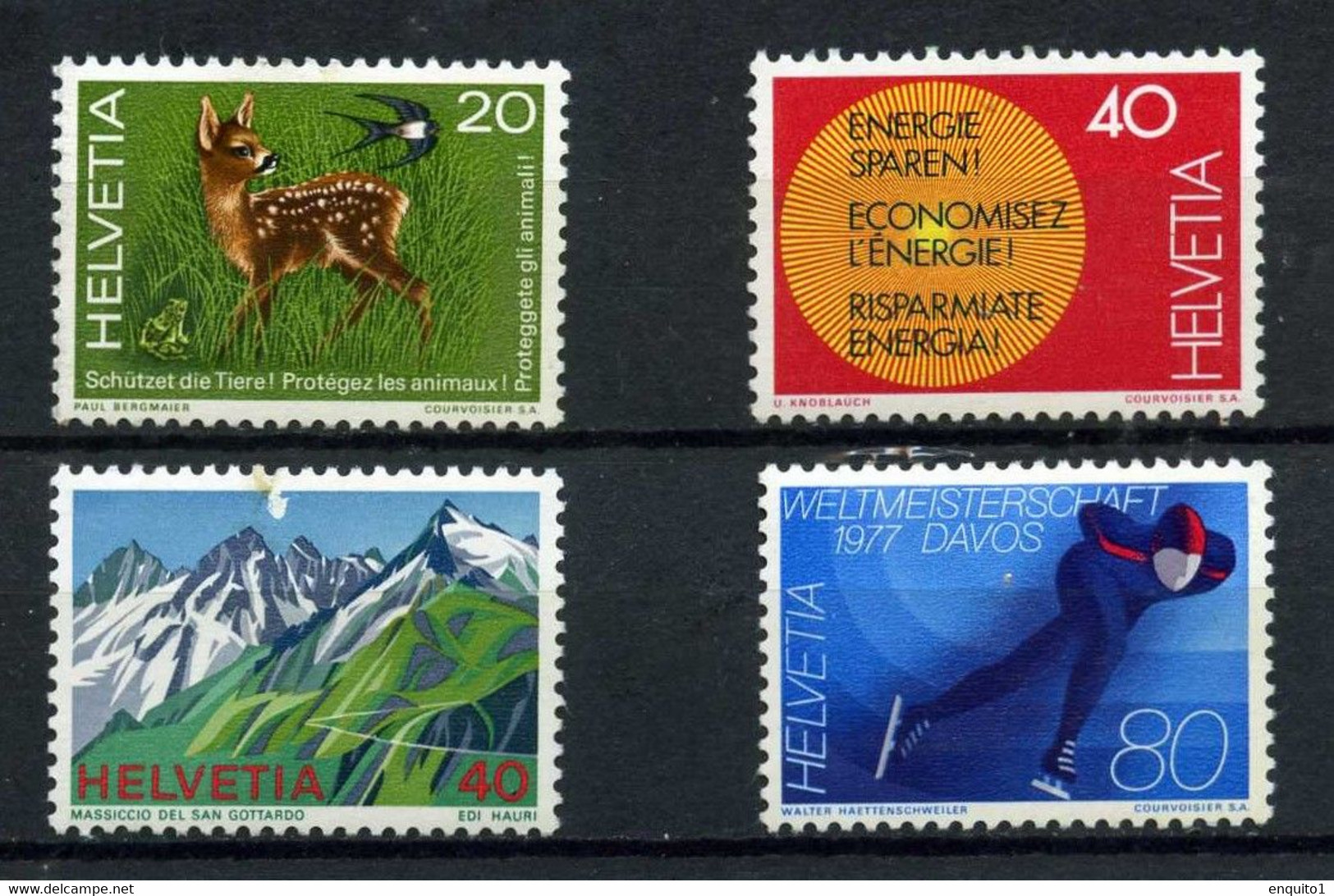 Suisse : Evènements Divers - N° 1009-1012 - Neufs Sans Charnière - 1977 - Neufs