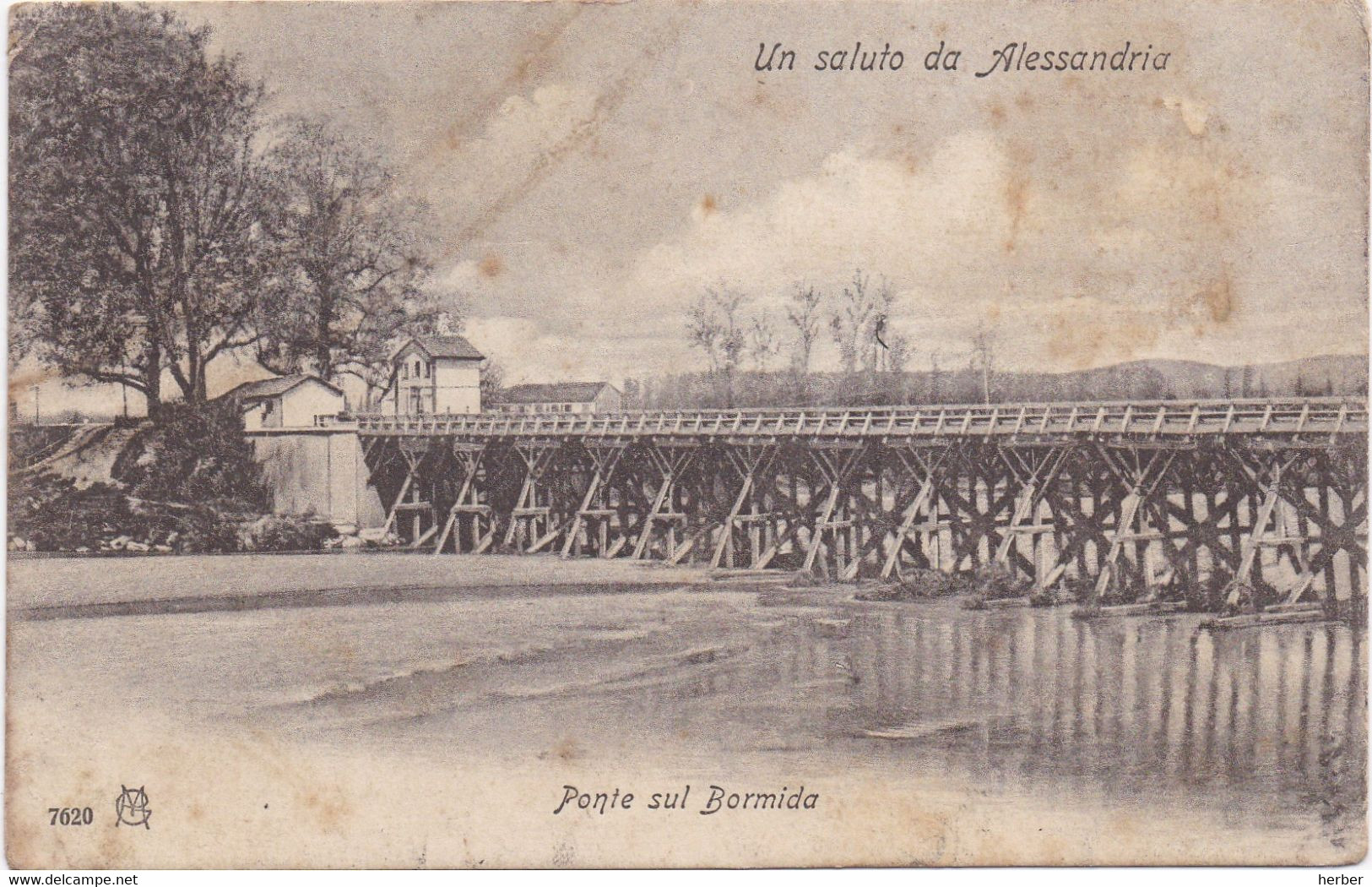 ALESSANDRIA - 1910 - Un Saluto Da Alessandria - Ponte Sul Bormida - Alessandria