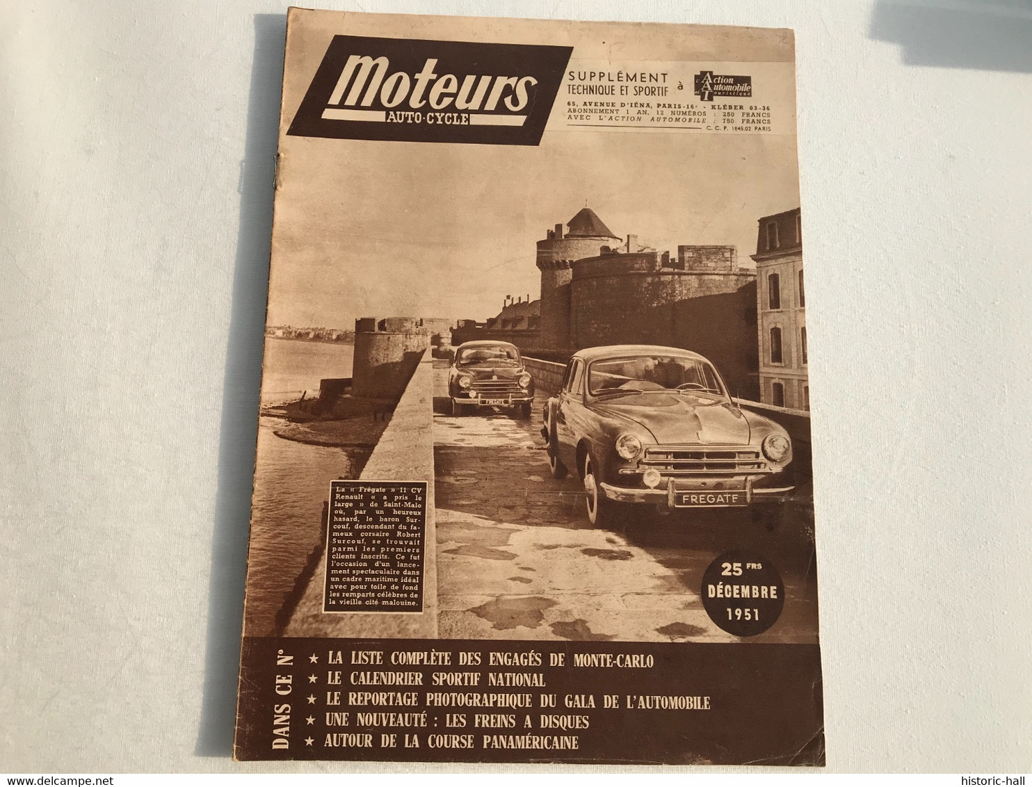 MOTEURS Auto Cycle - Decembre 1951 - Auto/Moto