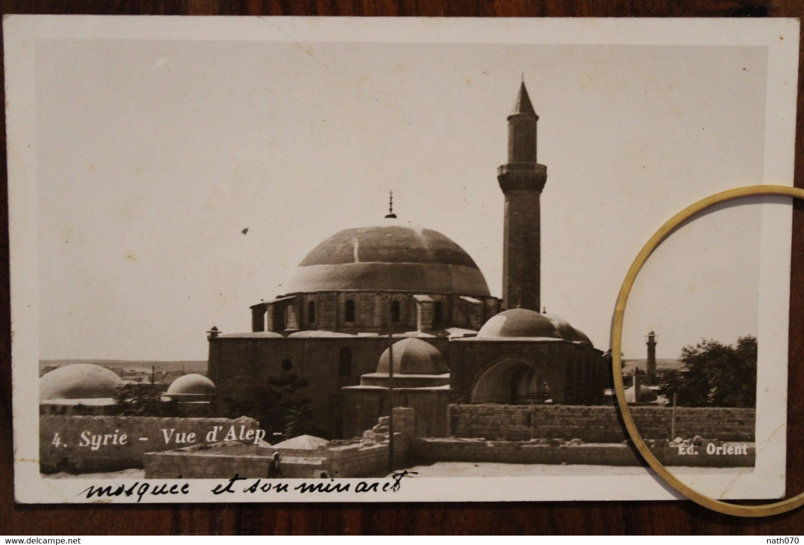 Ak 1935 CPA Syrie Syria Vue D'ALEP Mosquée Carte Ancienne Photo - Syrie