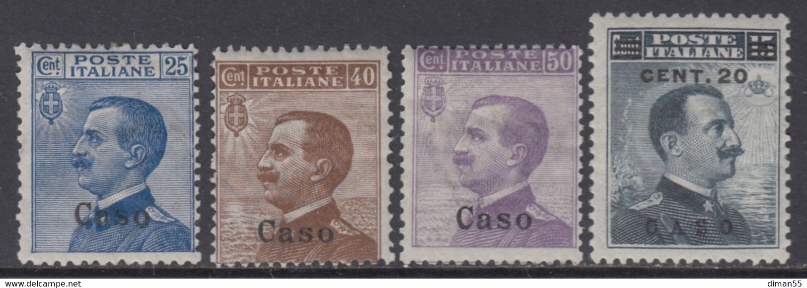 EGEO - CASO- Sassone N. 1-8 Cat. 140 Euro  Linguellati - MNH** - Egeo (Caso)