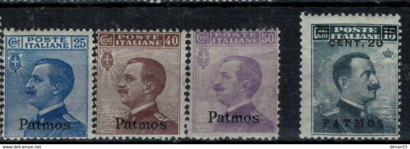 EGEO - PATMOS - Sassone N. 1-8 Cat. 146 Euro  Linguellati - MNH** - Egeo (Patmo)