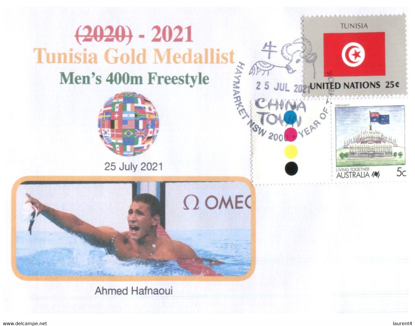 (WW 2) 2020 Tokyo Summer Olympic Games - Tunisia Gold Medal - 25-7-2021 - Men's Swimming - Sommer 2020: Tokio