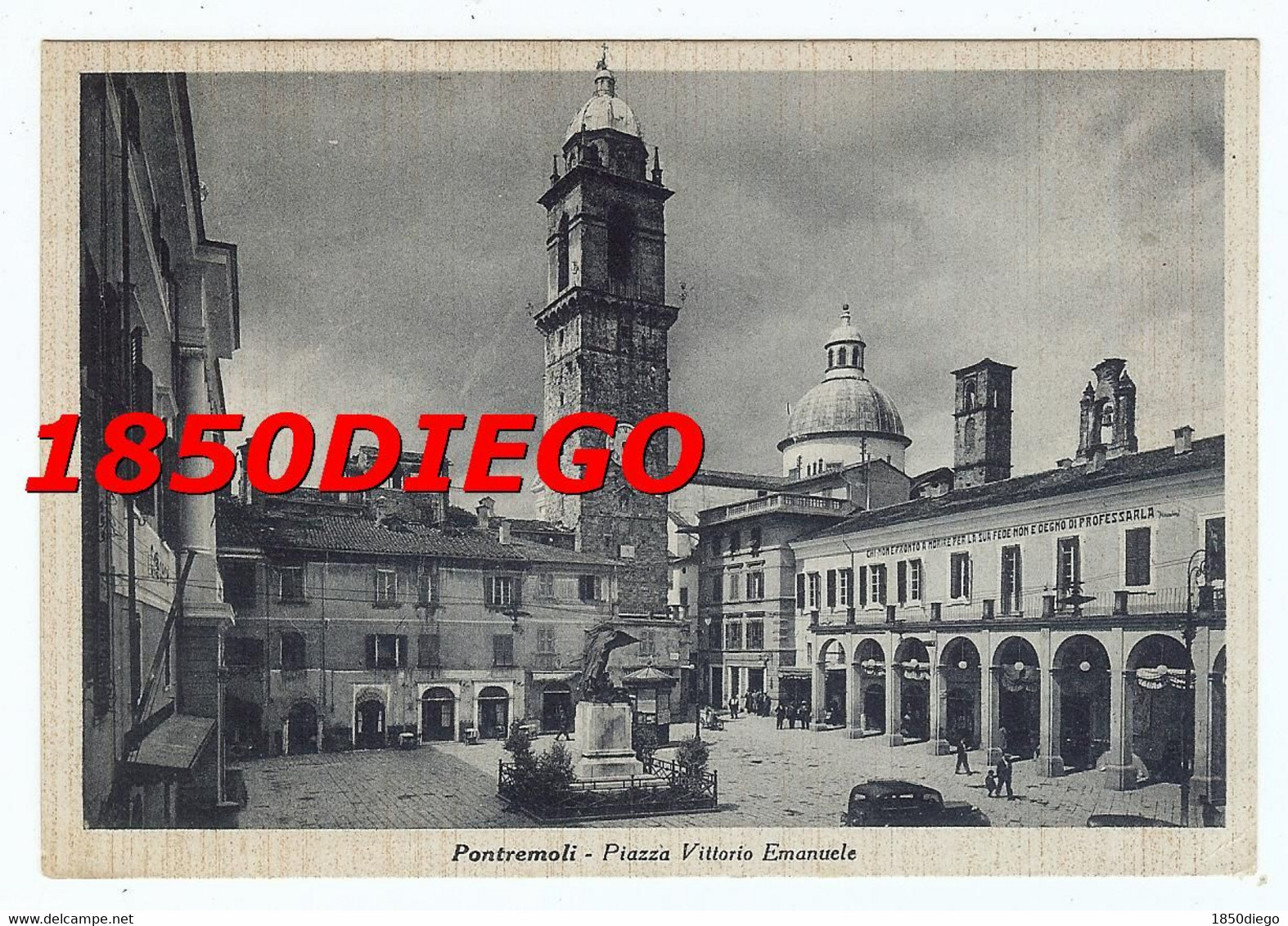 PONTREMOLI - PIAZZA VITTORIO EMANUELE  F/GRANDE VIAGGIATA 1941 - Massa