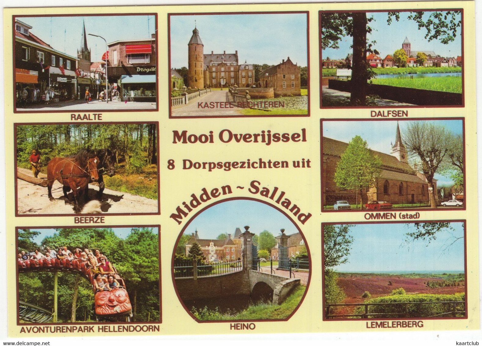 8 Dorpsgezichten Midden-Salland : O.a. Avonturenpark Hellendoorn, Beerze, Raalte, Kasteel Rechteren (Overijssel) - OVL 4 - Hellendoorn