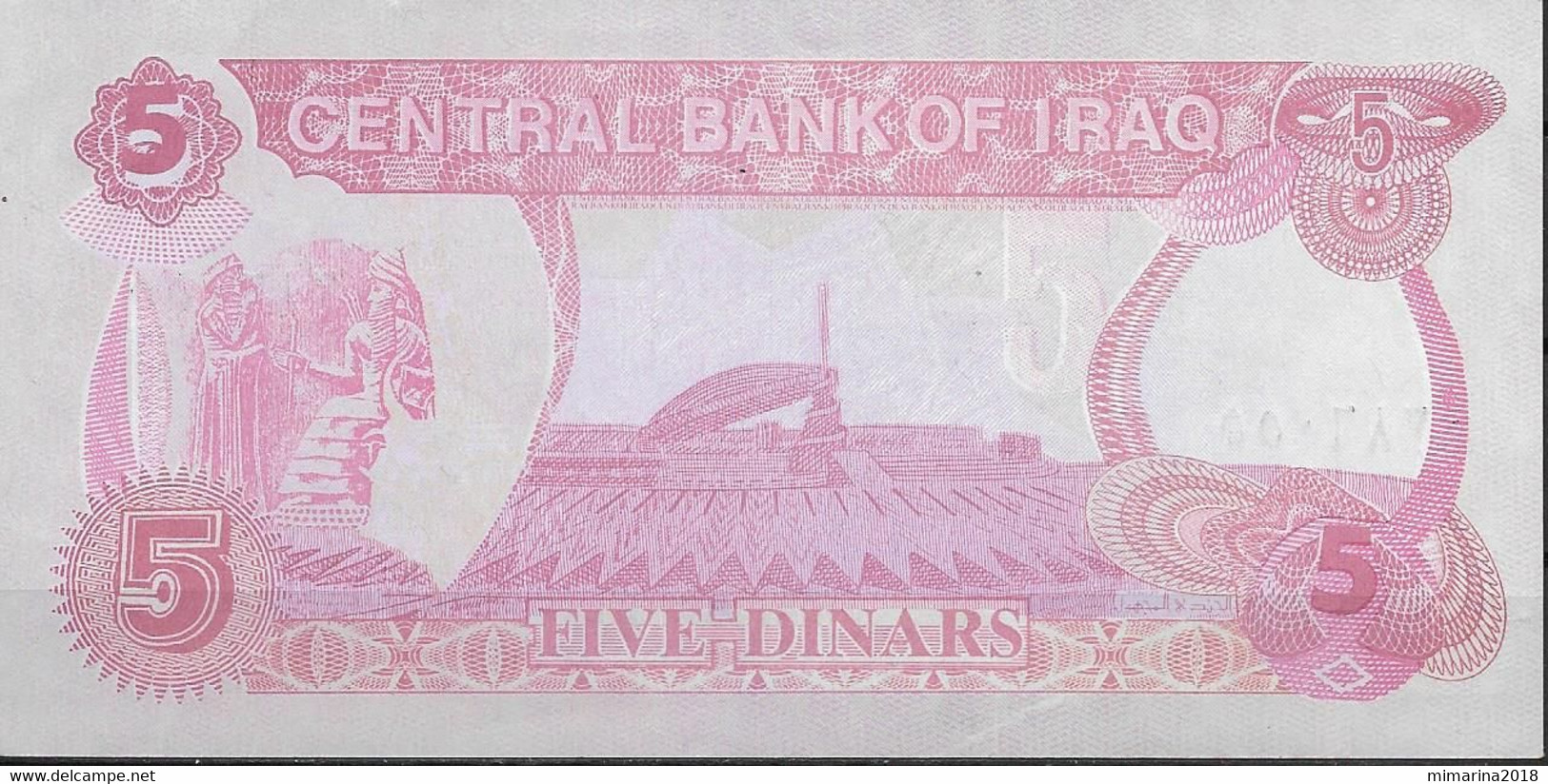 IRAQ  UNC  5 DINAR  1992 - Irak