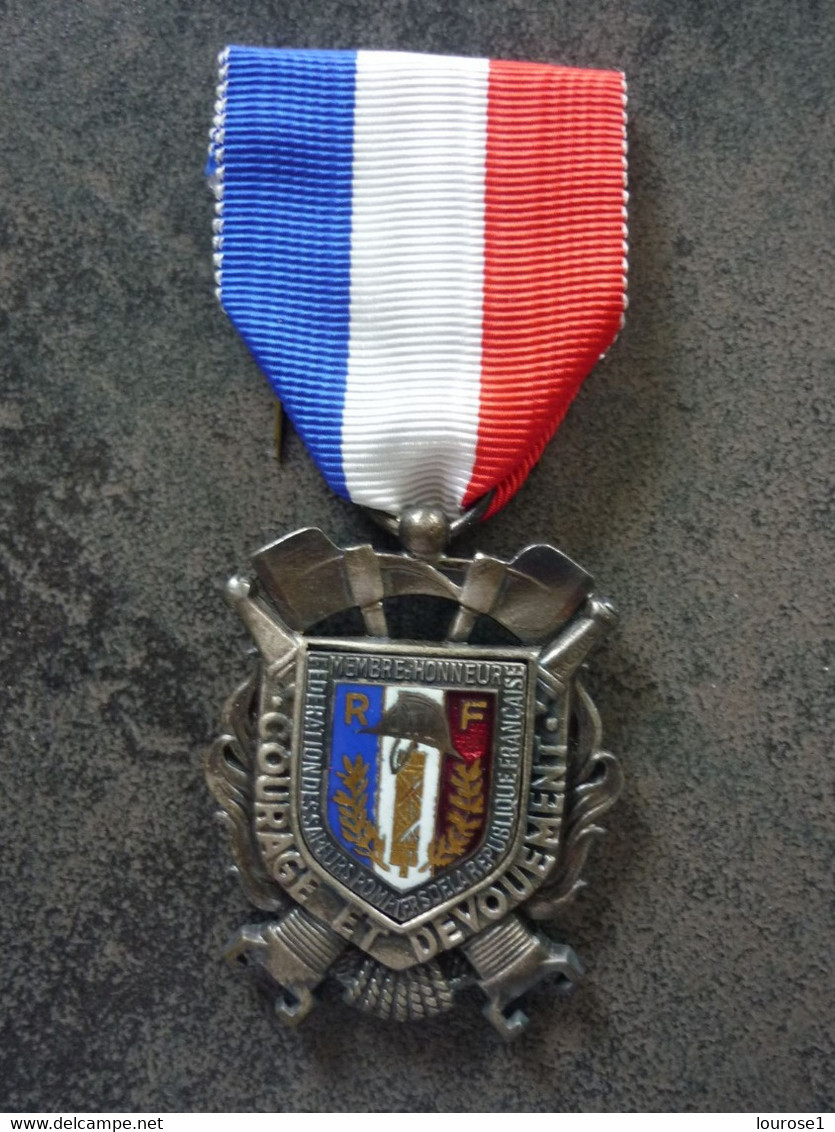 Medaille Pompiers Membre D Honneur - France