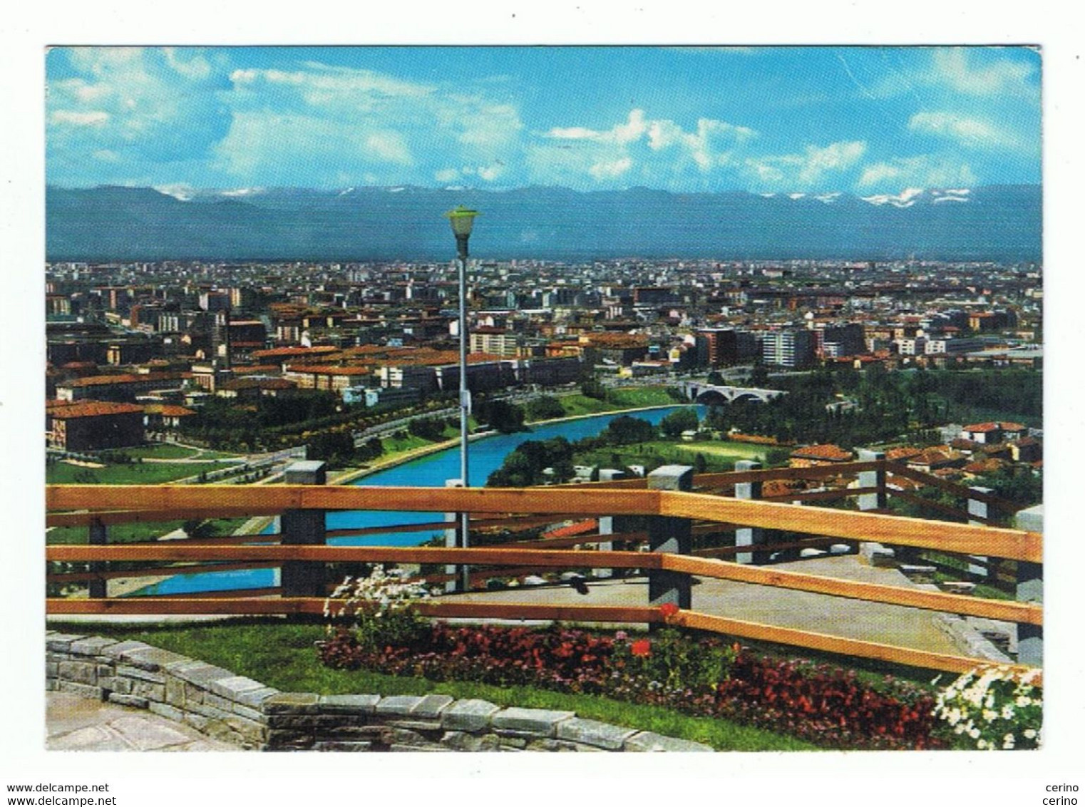 TORINO:  PANORAMA  DEL  PARCO  EUROPA  -  PIEGA  D' ANGOLO  -  PER  L' AUSTRIA  -  FG - Parken & Tuinen