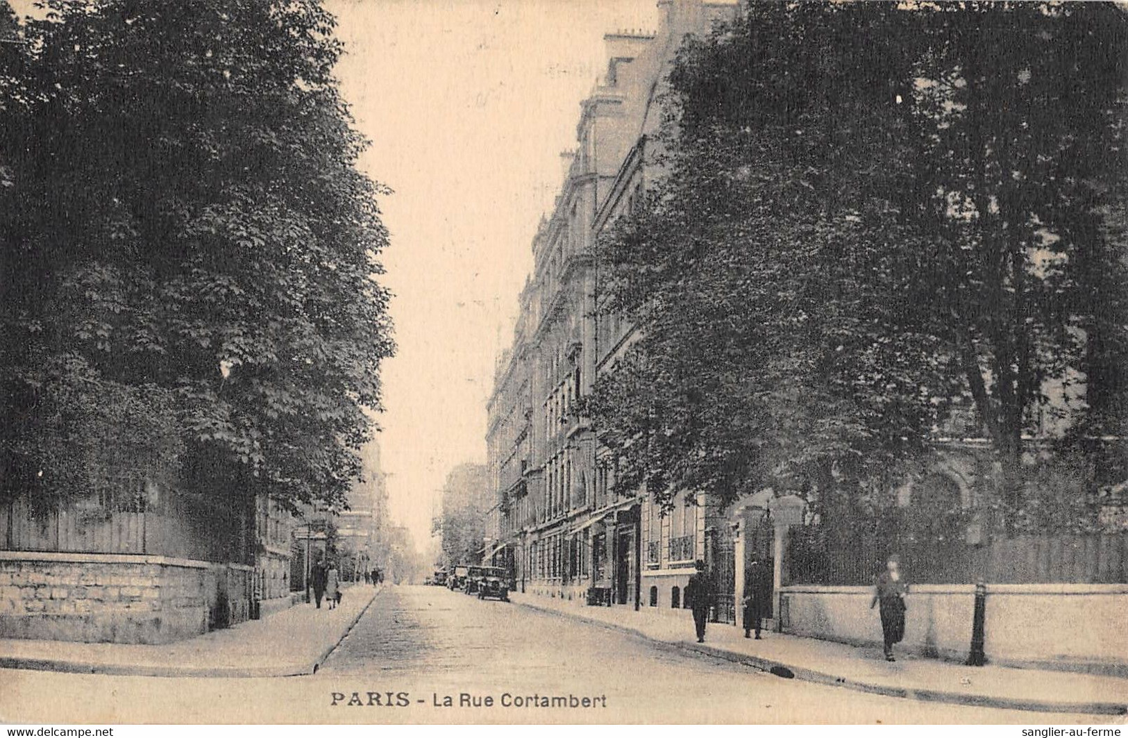CPA 75 PARIS XVIe PARIS LA RUE CORTAMBERT - Arrondissement: 16