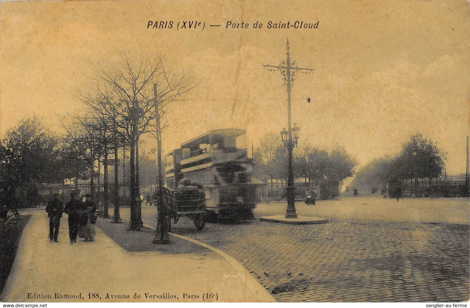 CPA 75 PARIS XVIe PARIS PORTE DE SAINT CLOUD - Arrondissement: 16