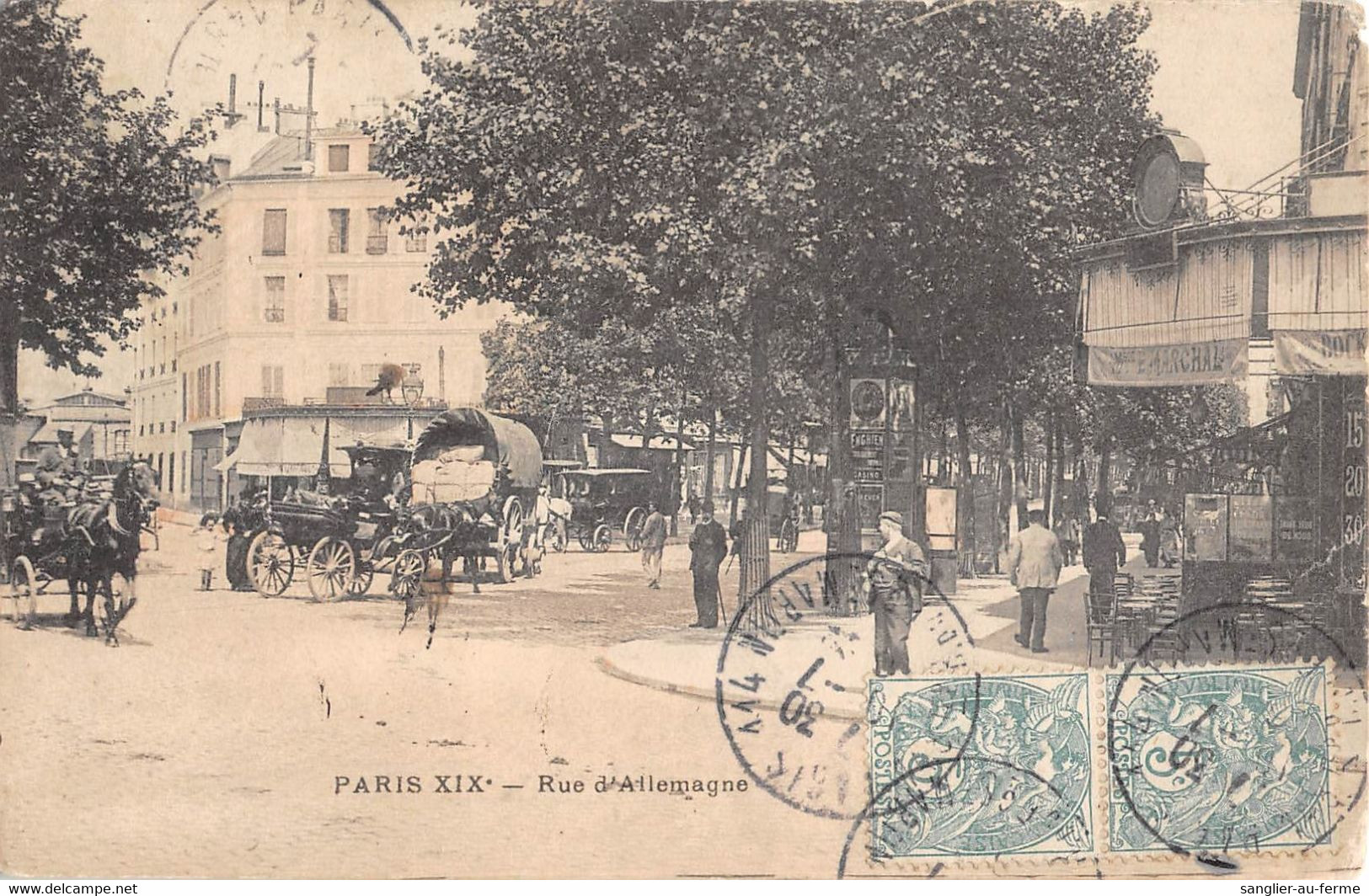 CPA 75 PARIS XIXe PARIS RUE D'ALLEMAGNE - Paris (19)
